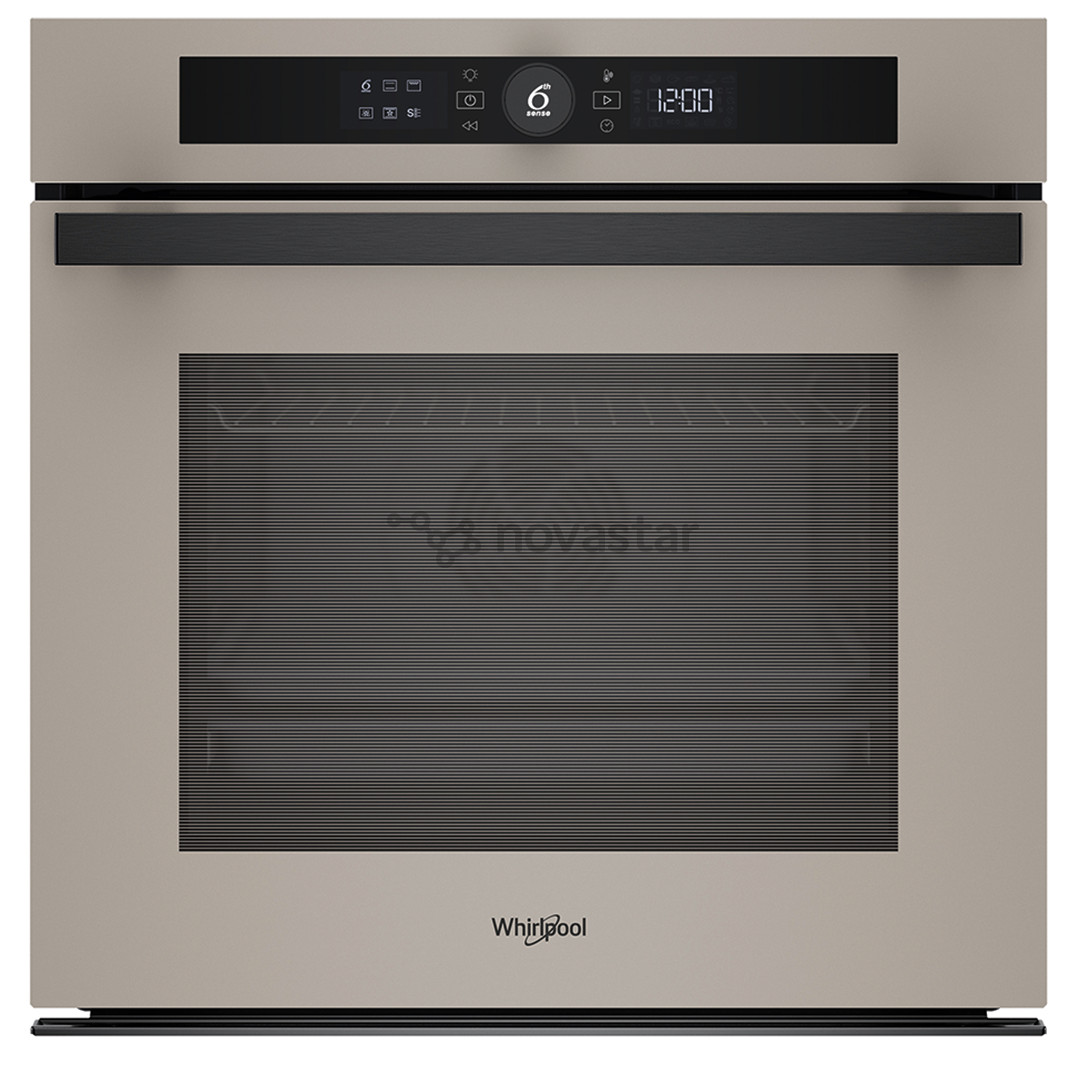 Įmontuojama orkaitė Whirlpool, 73 L, katalitinio valymo, smėlio spalvos