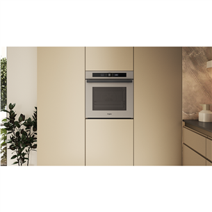 Įmontuojama orkaitė Whirlpool, 73 L, katalitinio valymo, smėlio spalvos