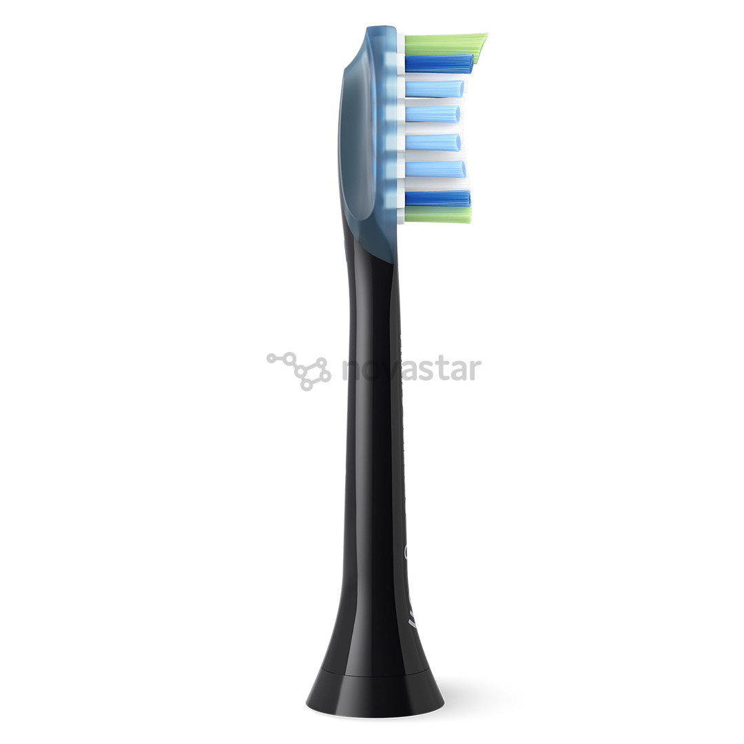 Dantų šepetėlių antgaliai Philips Sonicare Premium Plaque Defence, 2 vnt., juodi