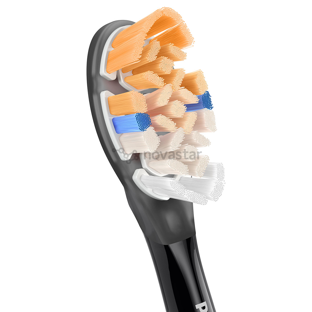 Dantų šepetėlių antgaliai Philips Sonicare Premium All-in-One, 4 vnt., juodi