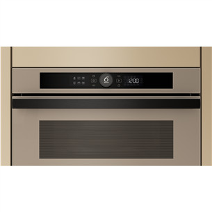 Įmontuojama mikrobangų krosnelė su griliu Whirlpool, 31 L, 1000 W, smėlio spalvos