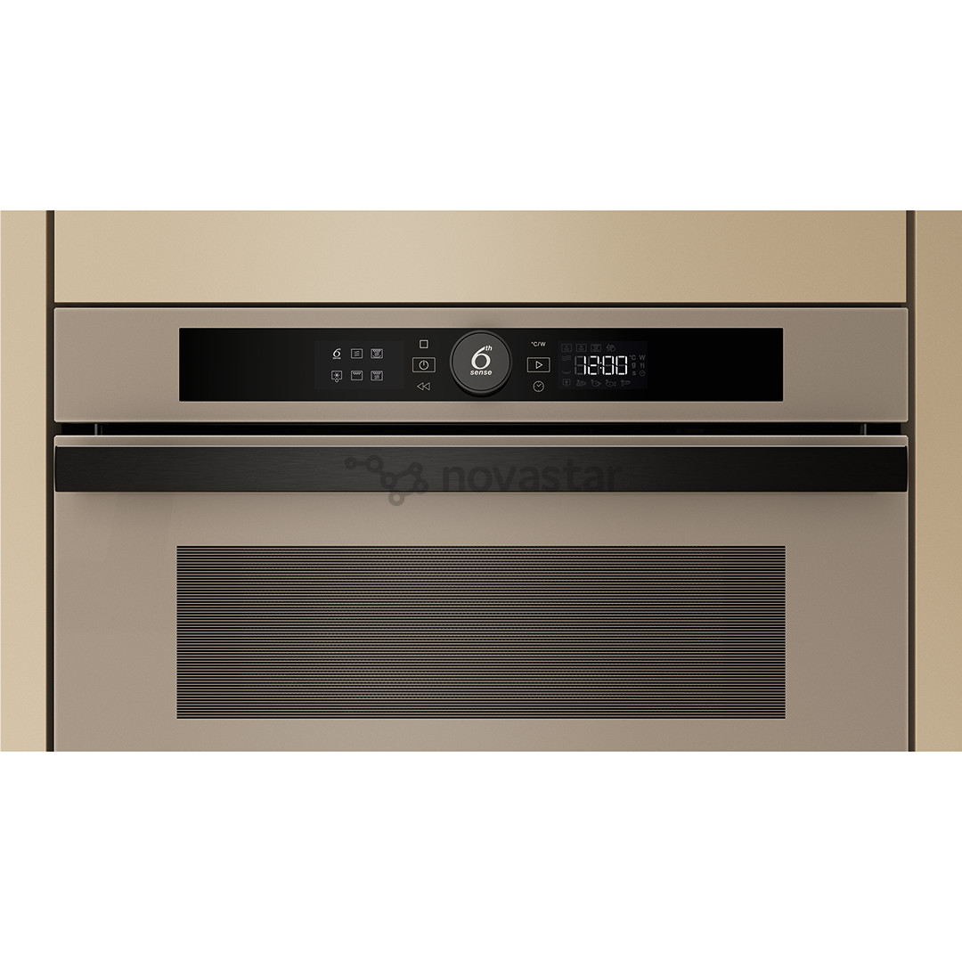 Įmontuojama mikrobangų krosnelė su griliu Whirlpool, 31 L, 1000 W, smėlio spalvos