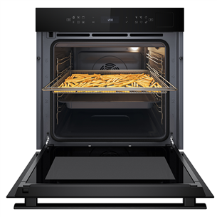 Įmontuojama orkaitė Whirlpool, 73 L, pirolizė, juoda