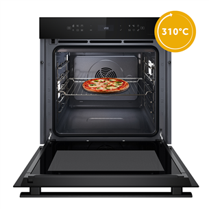 Įmontuojama orkaitė Whirlpool, 73 L, pirolizė, juoda