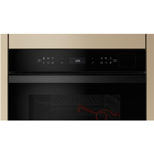 Įmontuojama orkaitė Whirlpool, 73 L, pirolizė, juoda