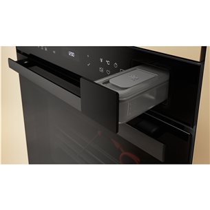 Įmontuojama orkaitė Whirlpool, 73 L, pirolizė, juoda