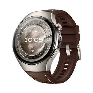 Huawei Watch 5, 46 mm, titanium, brown - Smart watch