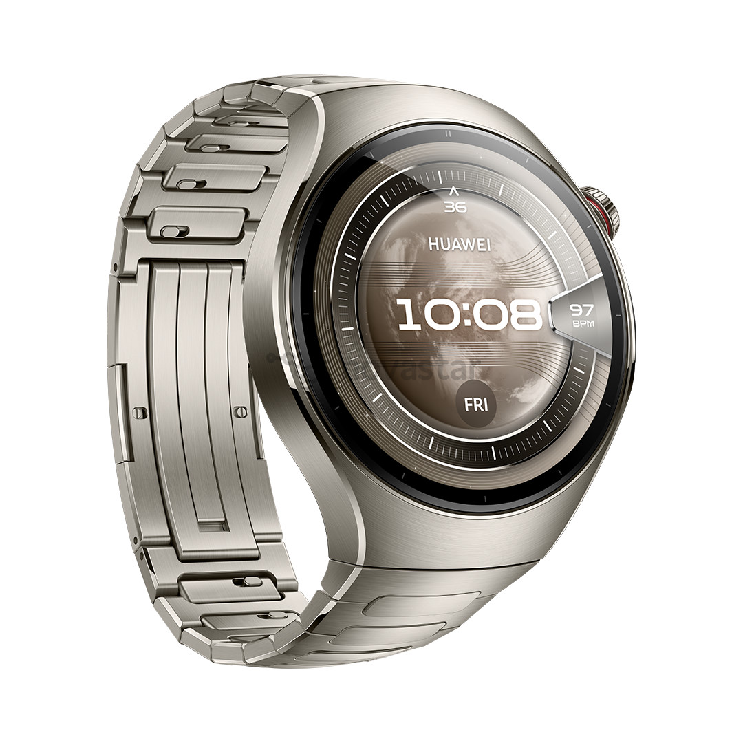 Huawei Watch 5, 46 мм, титановый ремешок, титан, серебристый - Смарт-часы