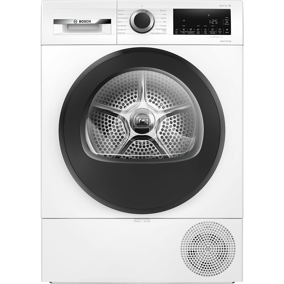 Bosch, Series 6, heat pump, 9 kg, depth 61.3 cm - Clothes dryer