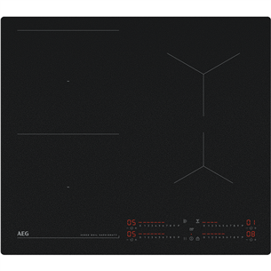 AEG 7000 Series SaphirMatt® Hob2Hood, plotis 58 cm, be rėmelio, juoda - Įmontuojama kaitlentė TI64IB10IZ