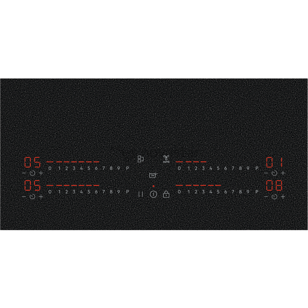 AEG 7000 Series SaphirMatt® Hob2Hood, plotis 58 cm, be rėmelio, juoda - Įmontuojama kaitlentė