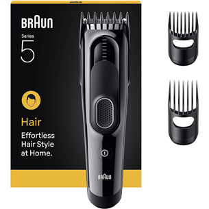 Plaukų kirpimo mašinėlė Braun Hair Clipper Series 5, juoda HC5530
