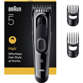 Plaukų kirpimo mašinėlė Braun Hair Clipper Series 5, juoda