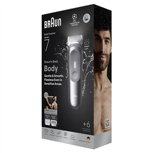 Kūno skustuvas Braun Body Groomer Series 7, pilkas