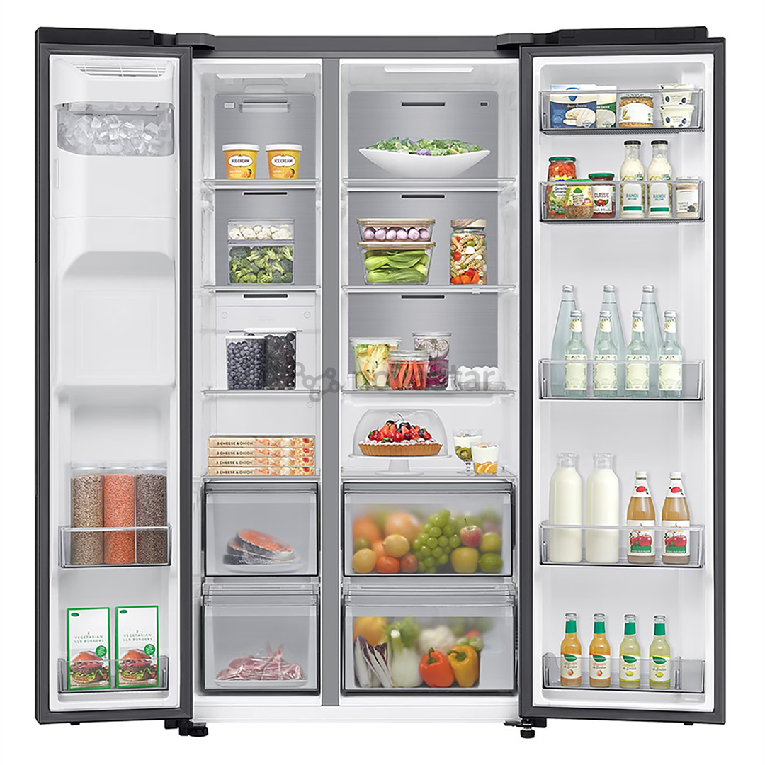 Šaldytuvas Samsung Bespoke AI, NoFrost, 640 L, aukštis 179 cm, juodas