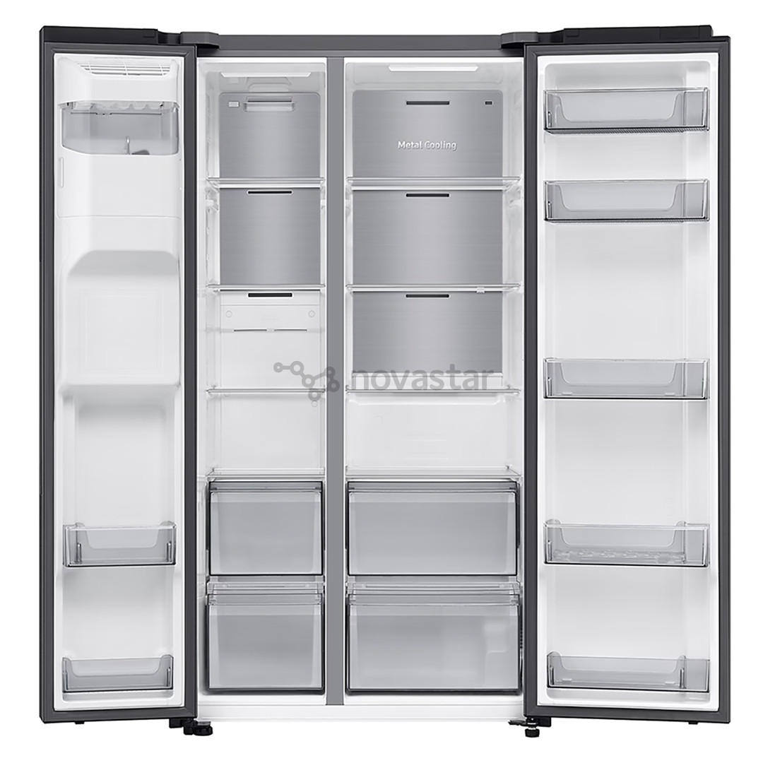 Šaldytuvas Samsung Bespoke AI, NoFrost, 640 L, aukštis 179 cm, juodas