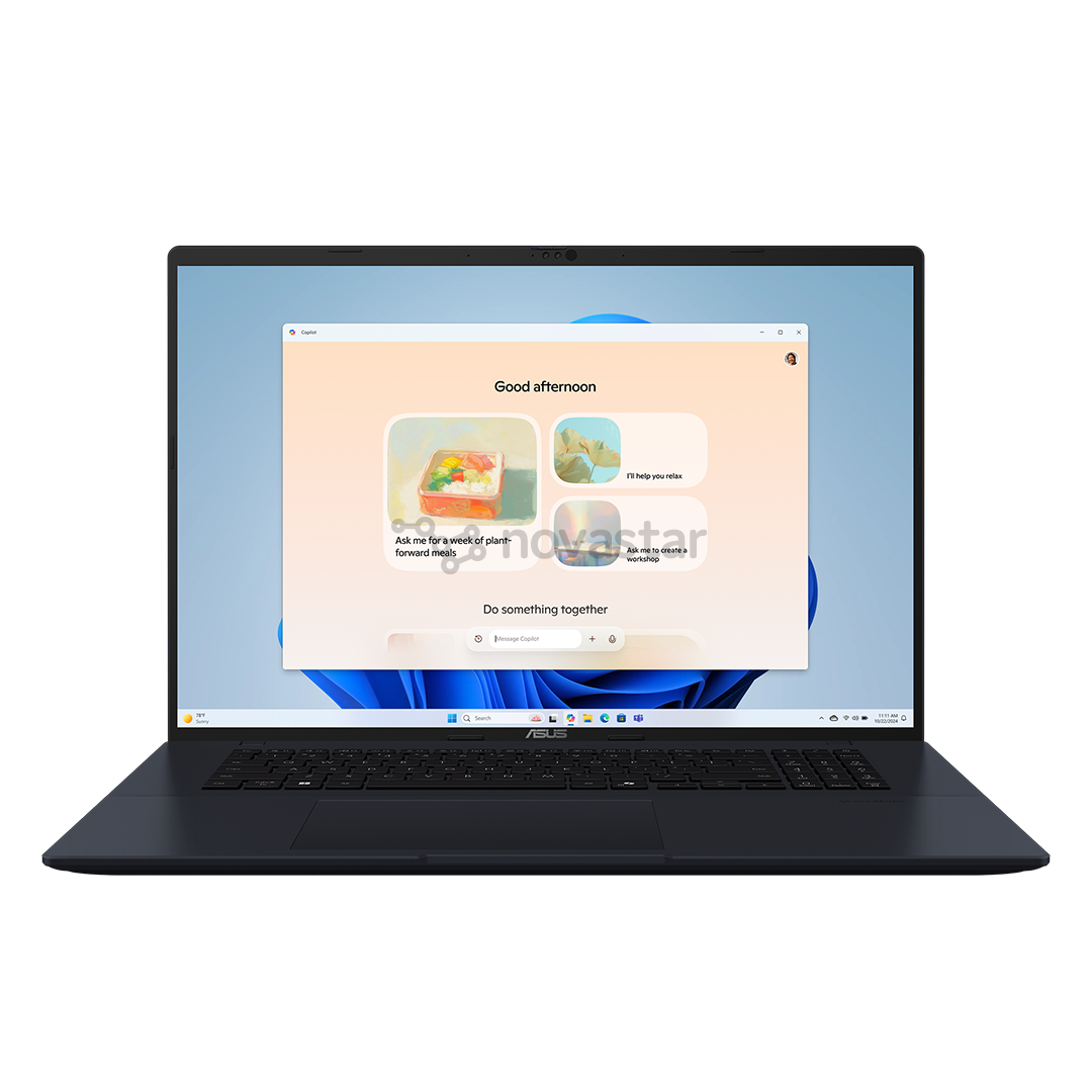 Nešiojamas kompiuteris Asus Vivobook 18, 18,7'', WUXGA, 144 Hz, Ryzen 7, 16 GB, 1 TB, ENG, tamsiai mėlynas