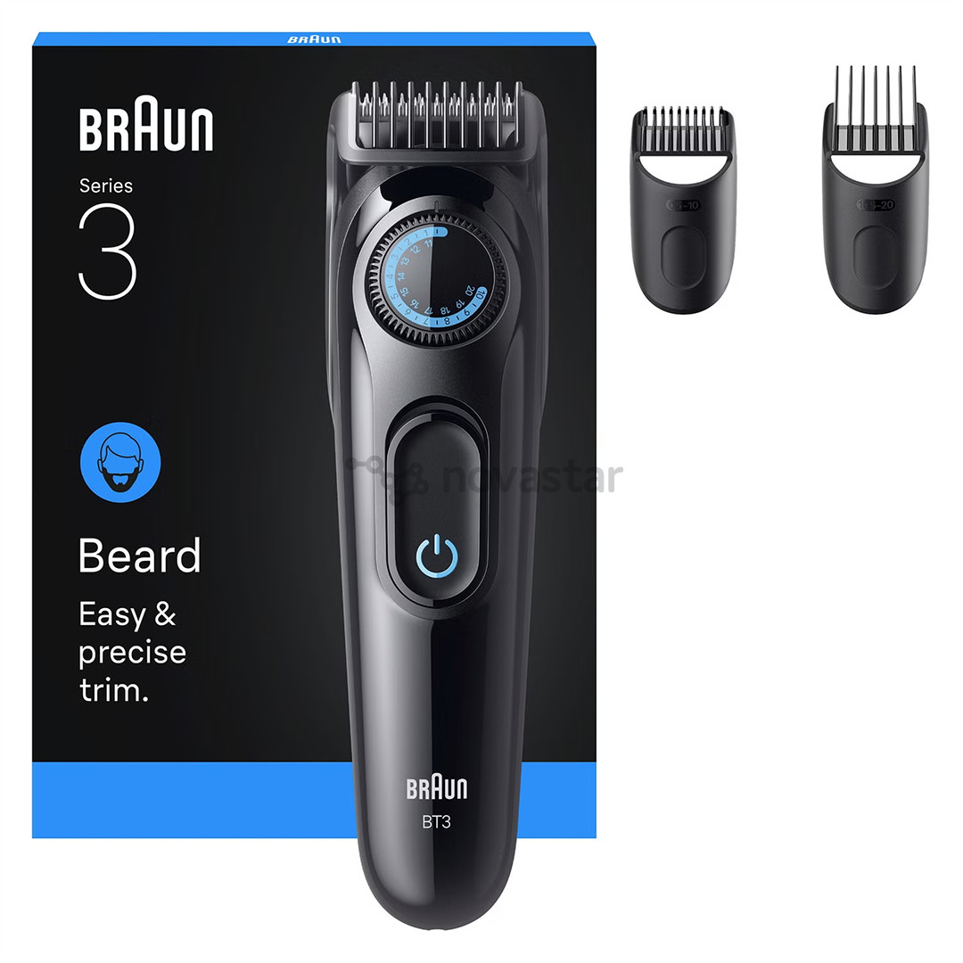 Barzdaskutė Braun Beard Trimmer Series 3, juoda