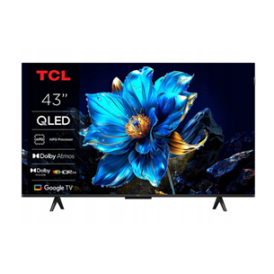 TCL P79K, 43'', 4K UHD, QLED, черный - Телевизор 43P79K
