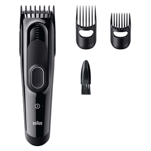 Plaukų kirpimo mašinėlė Braun Hair Clipper Series 5, juoda