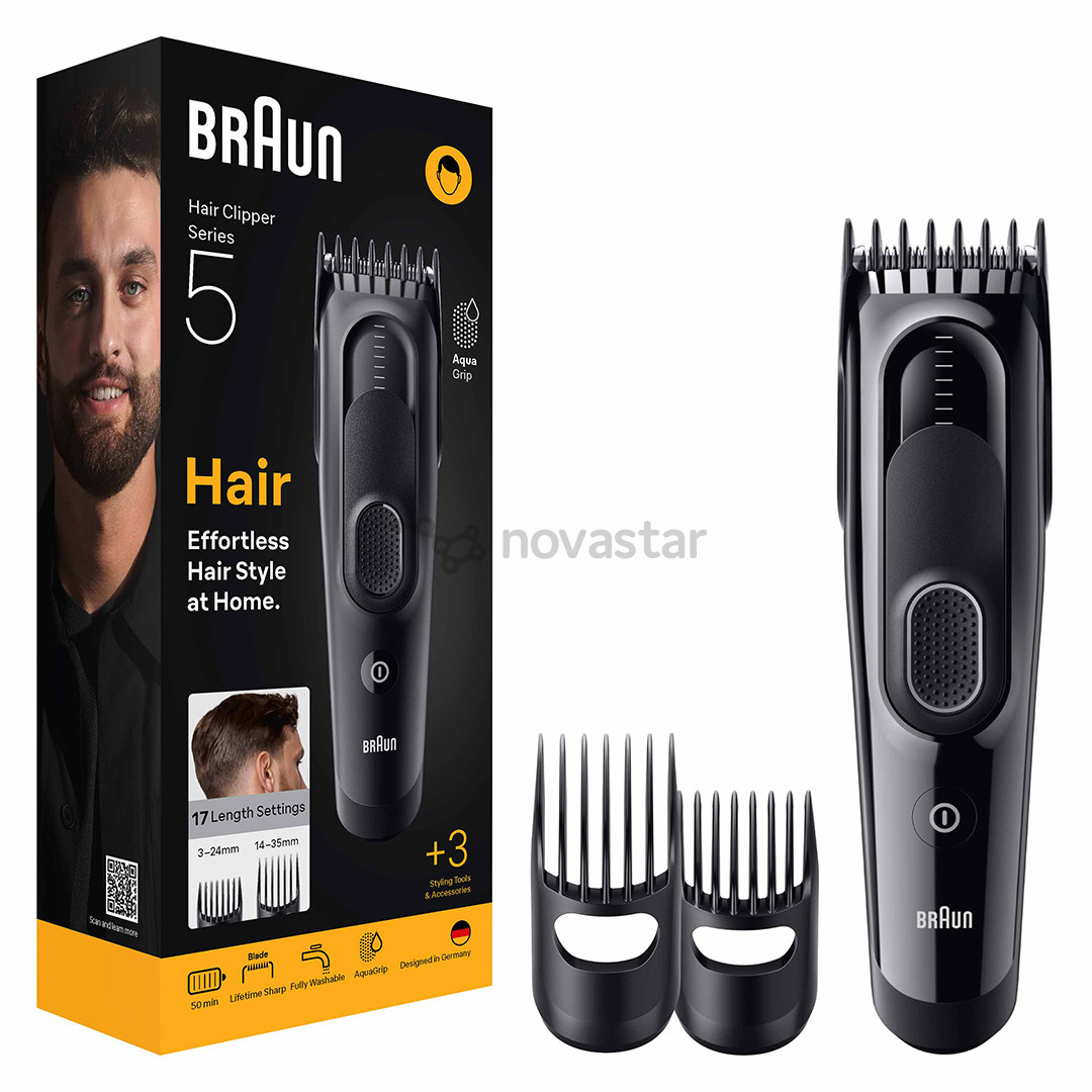 Braun Hair Clipper Series 5, black - Hair clipper
