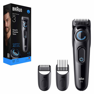 Barzdaskutė Braun Beard Trimmer Series 3, juoda