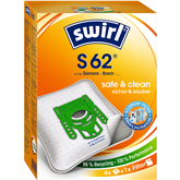 Dulkių siurblių maišeliai Swirl Micropor S 62, 4vnt
