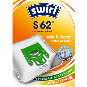 Swirl Micropor S 62, 4 vnt. - Dulkių maišeliai