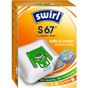 Swirl Micropor S67, 4 vnt. - Dulkių maišeliai