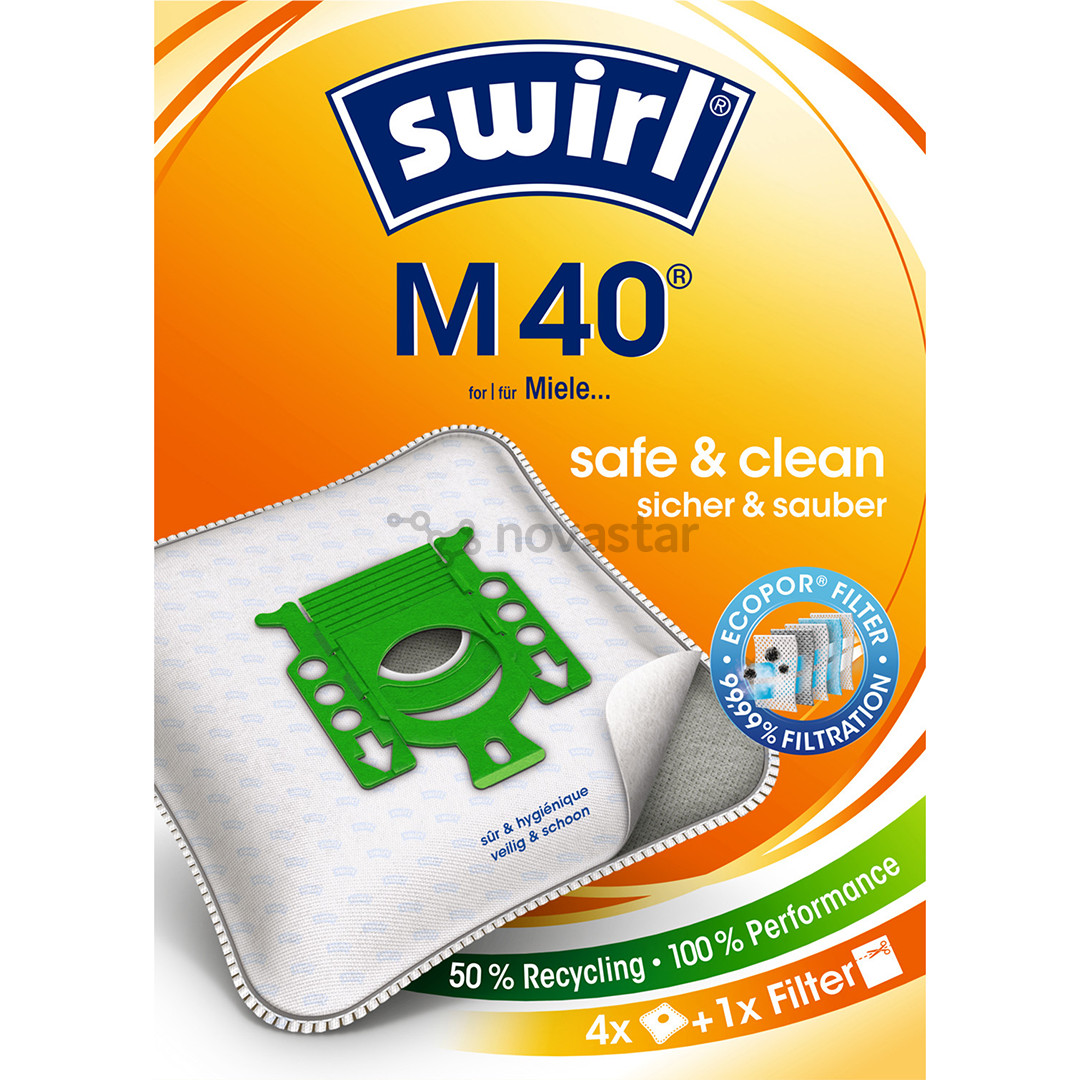 Swirl M 40, 4 vnt. - Dulkių maišeliai