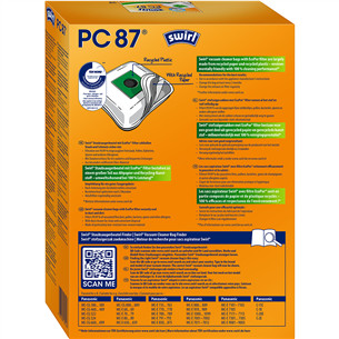 Swirl Micropor PC 87, 4 vnt. - Dulkių maišeliai