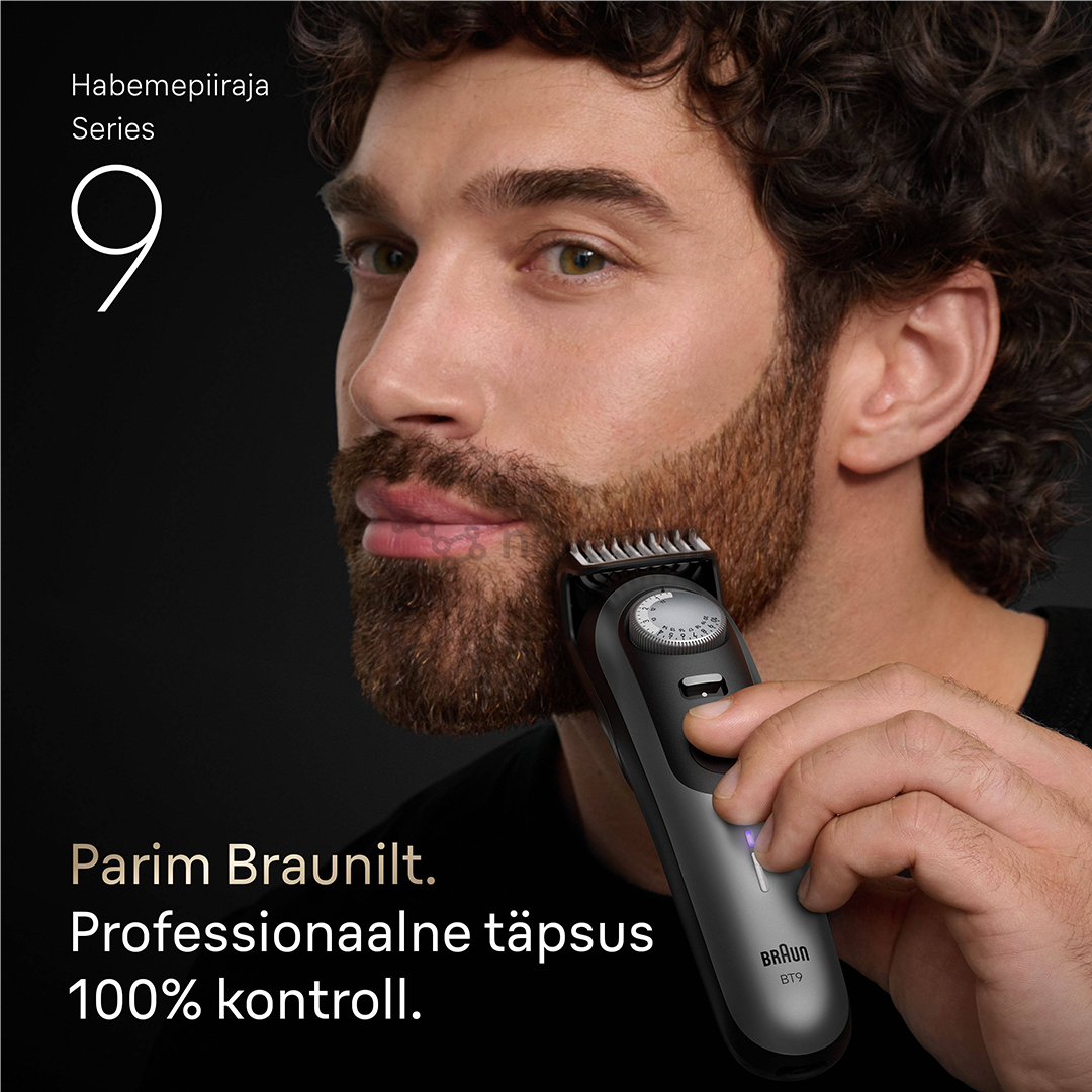 Barzdaskutė Braun Series 9, pilka/juoda