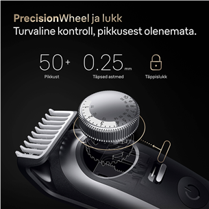 Barzdaskutė Braun Series 9, pilka/juoda