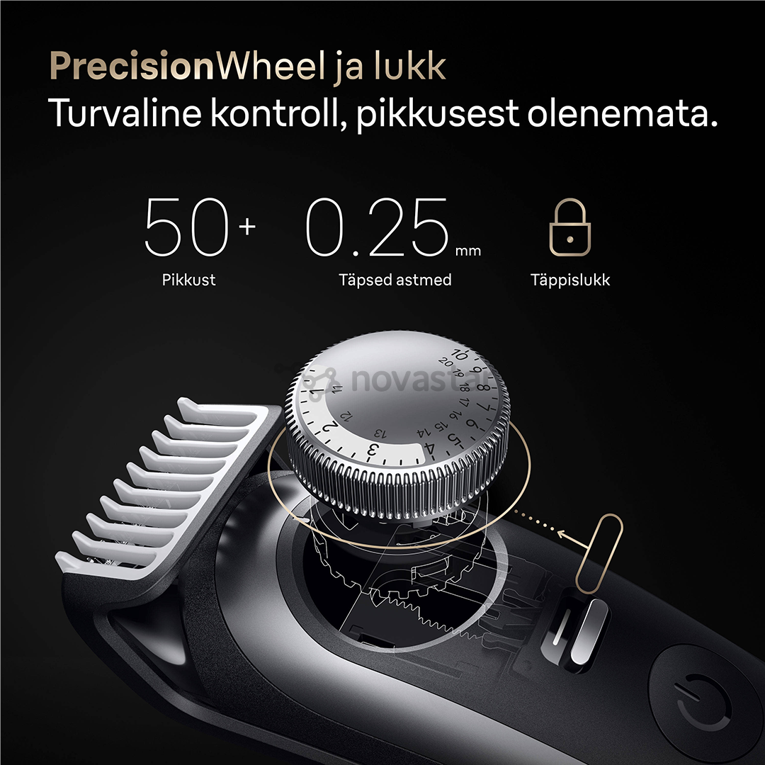 Barzdaskutė Braun Series 9, pilka/juoda