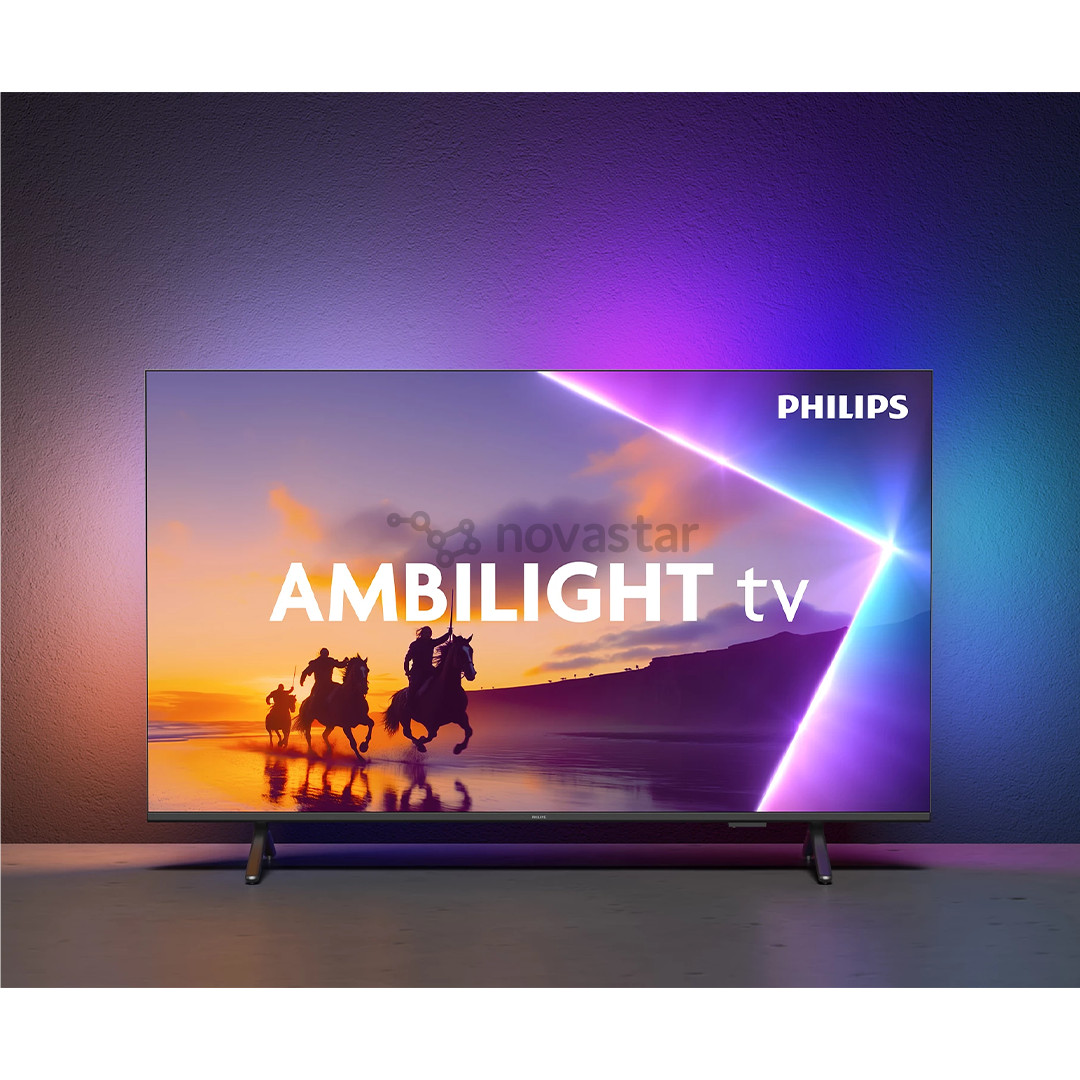 Philips PUS8510, 50'', 4K UHD, QLED, juodas - Televizorius