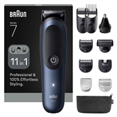 Plaukų kirpimo mašinėlė Braun Series 7, 11-in-1, tamsiai mėlyna