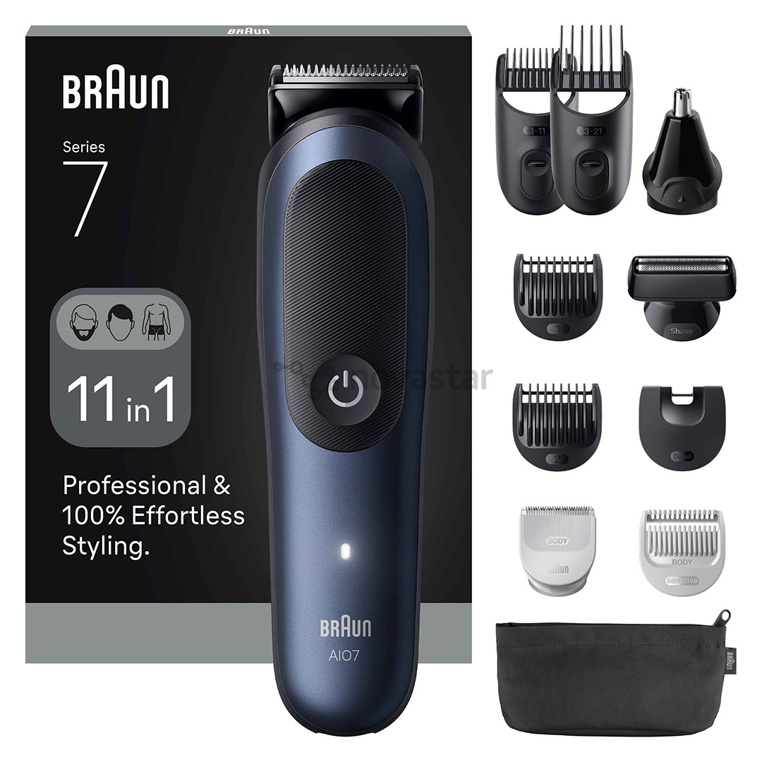 Braun Series 7, 11 в 1, темно-синий - Мультитриммеp
