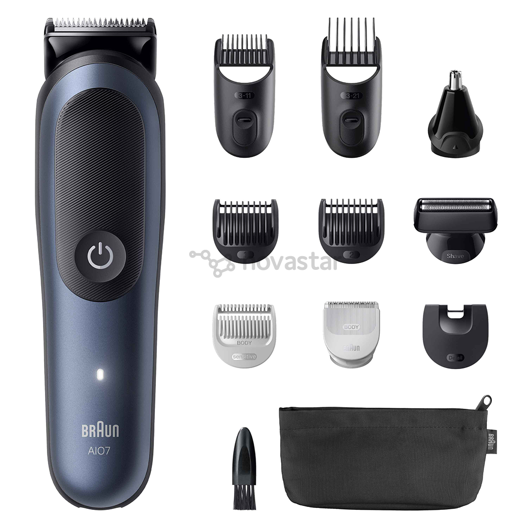 Plaukų kirpimo mašinėlė Braun Series 7, 11-in-1, tamsiai mėlyna