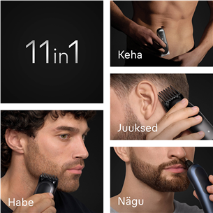 Plaukų kirpimo mašinėlė Braun Series 7, 11-in-1, tamsiai mėlyna