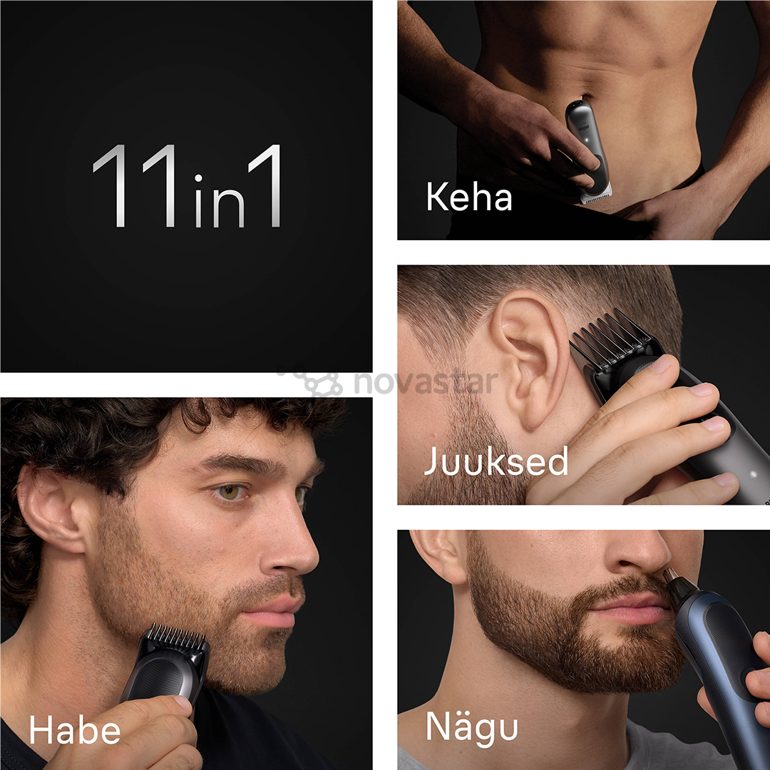 Plaukų kirpimo mašinėlė Braun Series 7, 11-in-1, tamsiai mėlyna