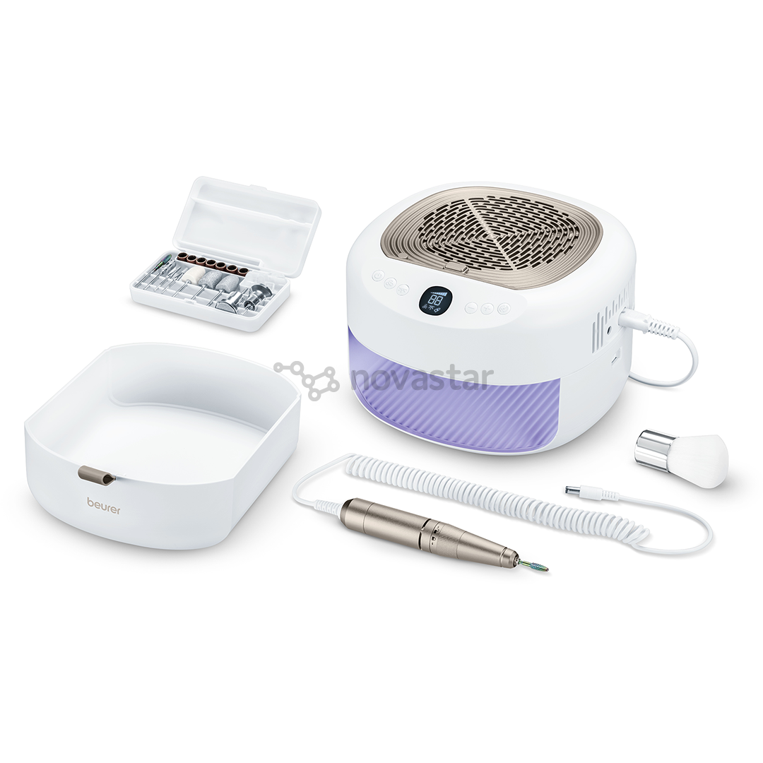 Manikiūro/pedikiūro rinkinys Beurer StudioNails Pro, 3-in-1, baltas