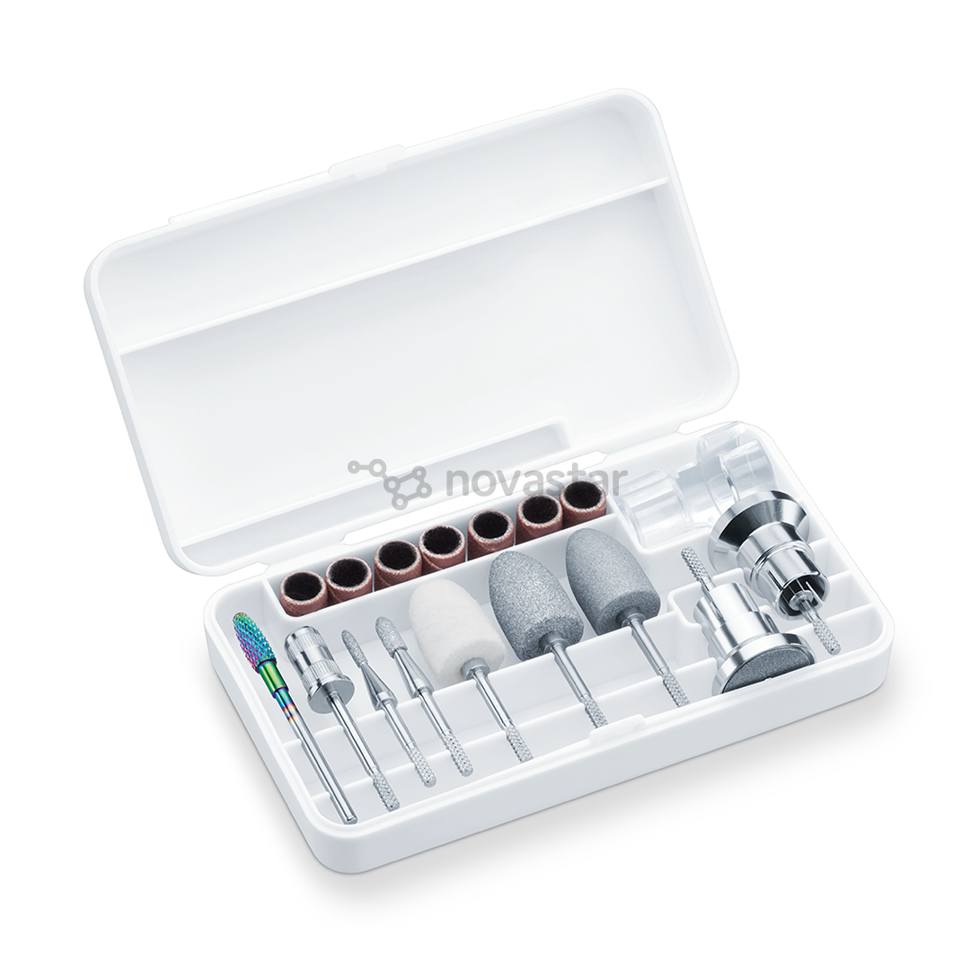 Manikiūro/pedikiūro rinkinys Beurer StudioNails Pro, 3-in-1, baltas