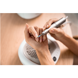 Manikiūro/pedikiūro rinkinys Beurer StudioNails Pro, 3-in-1, baltas