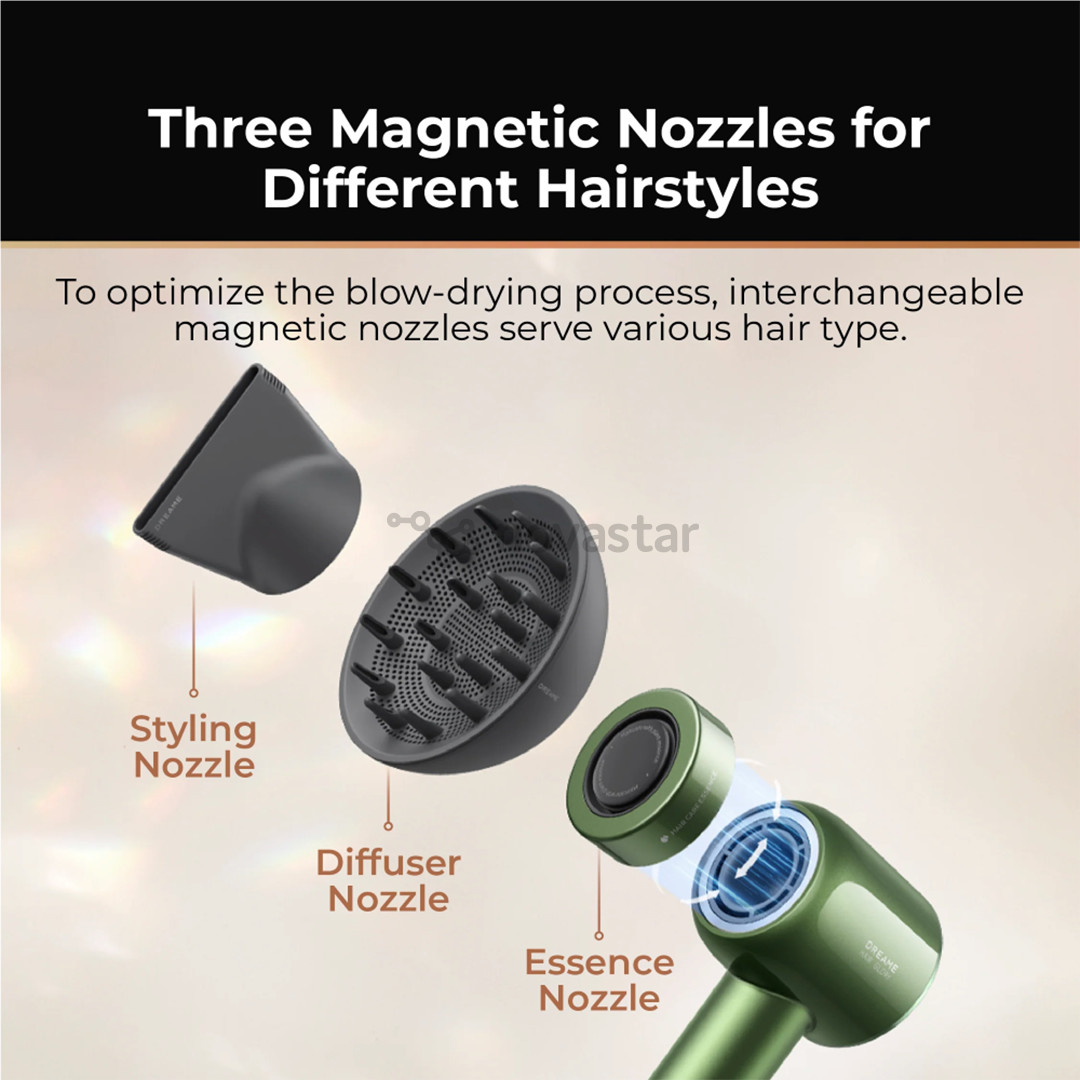 Plaukų džiovintuvas Dreame Hair Glory Master, žalias