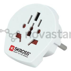 Skross Europe travel adapter TypeE/F, белый - Адаптер для путешествий