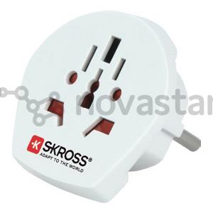 Skross Europe travel adapter TypeE/F, baltas - Adapteris