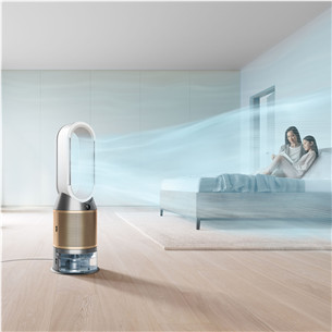 Dyson Purifier Humidify+Cool PH2 De-NOx, baltas/aukso spalvos - Oro valytuvas