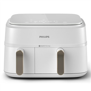 Philips 3000 Series Dual Basket Airfryer, 9 L, 2750 W, white - Airfryer