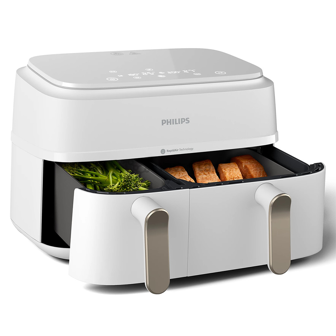 Philips 3000 Series Dual Basket Airfryer, 9 L, 2750 W, white - Airfryer