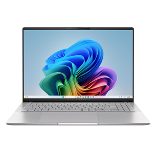 Asus Vivobook S 16 OLED, 16'', 3.2K, 120 Гц, OLED, Ryzen 7, 16 ГБ, 1 ТБ, Copilot+, ENG, серебристый - Ноутбук M5606UA-MX088W